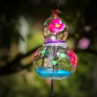 Rose Gourd Glass Wind Bell